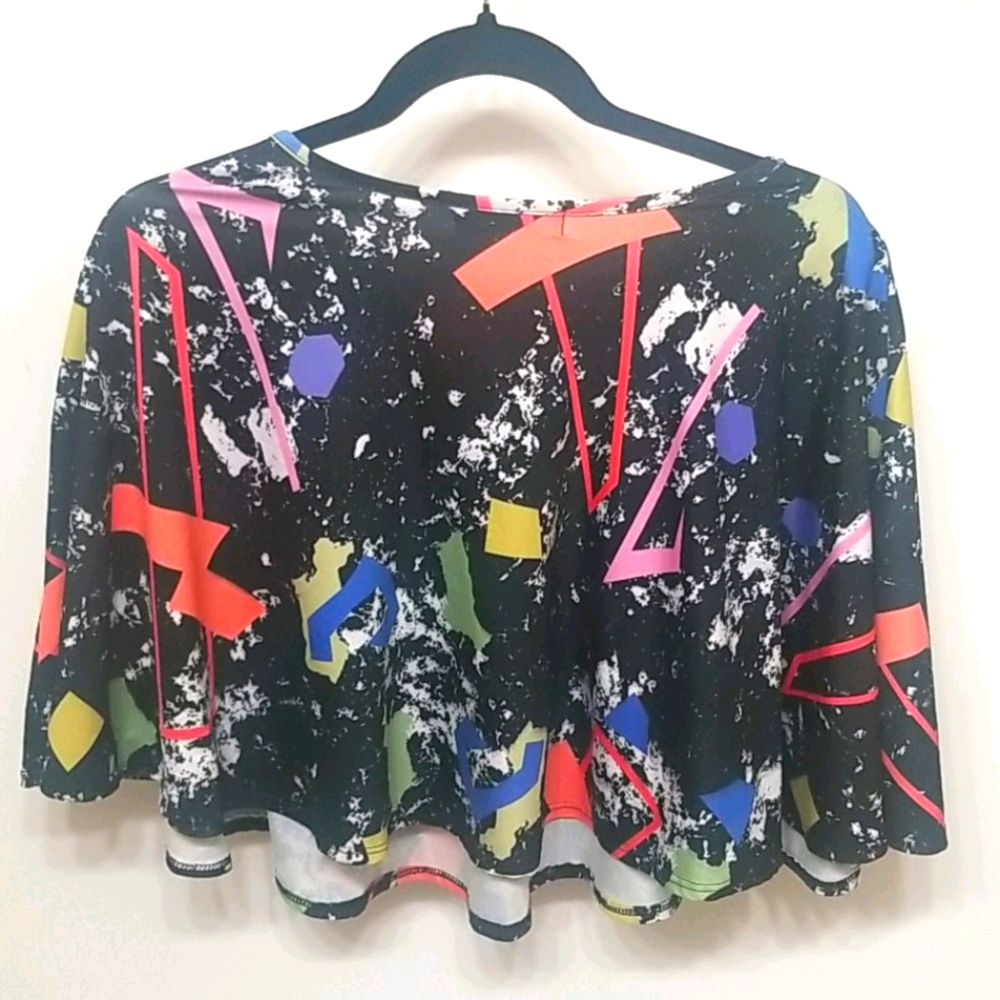 Skater Skirt Graffiti Paint Pattern SIZE M